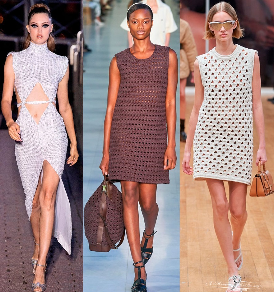 Платье-сетка: модная тенденция и новинки из коллекций - «Мода»