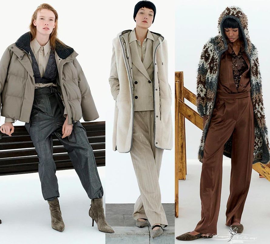 Уютная женская одежда осень-зима 2022-2023 Brunello Cucinelli - «Мода»