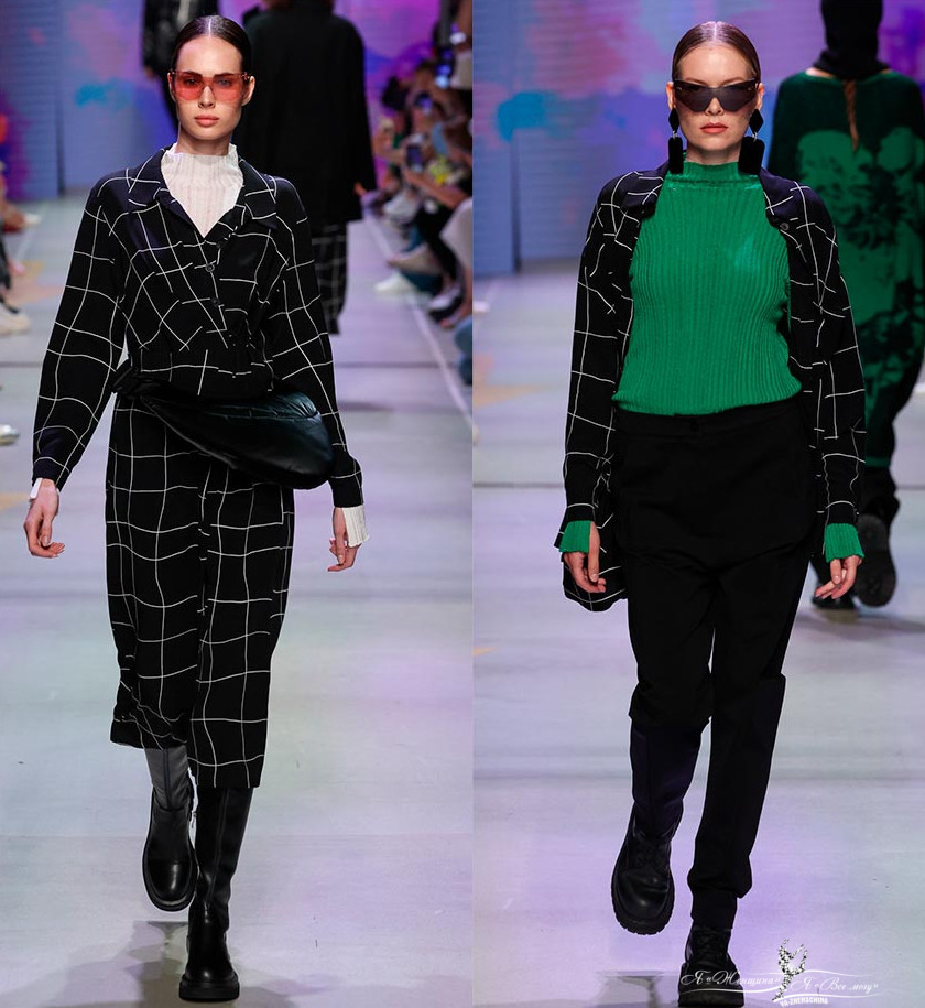Классический чёрный и неоновые всполохи: коллекция бренда LESEL осень-зима 2022-2023 - «Мода»