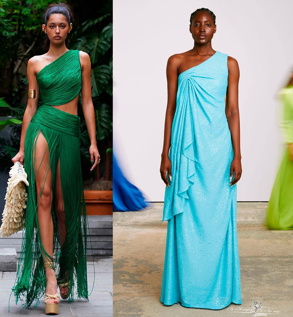 Трендовые платья и другая одежда с драпировкой: модная тенденция - «Мода»