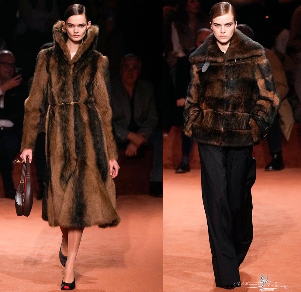 Актуальные шубы Fendi