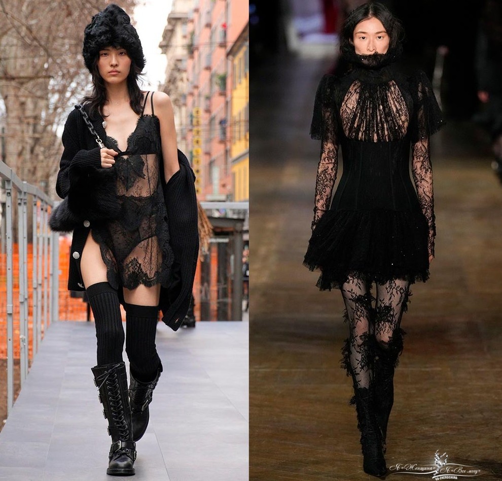 Модная прозрачность в одежде