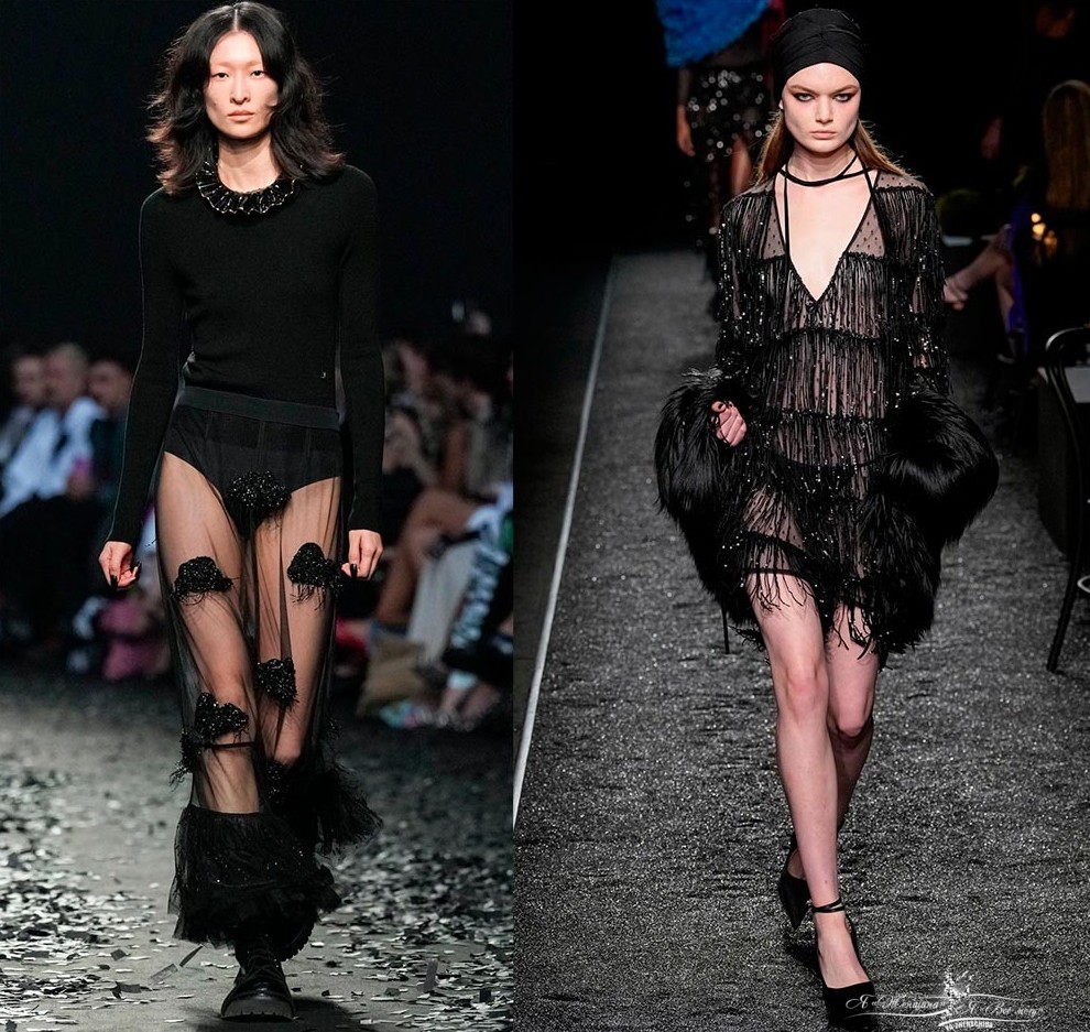 Модная прозрачность в одежде