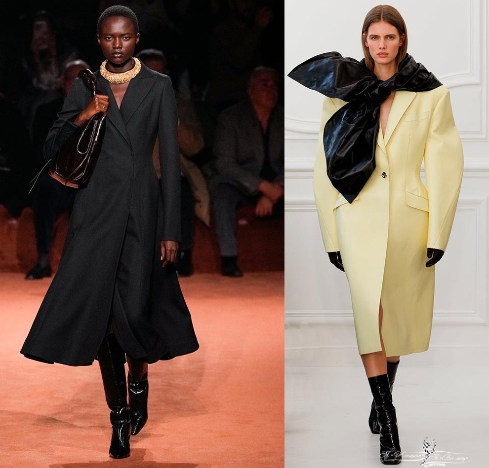 Пальто приталенного кроя