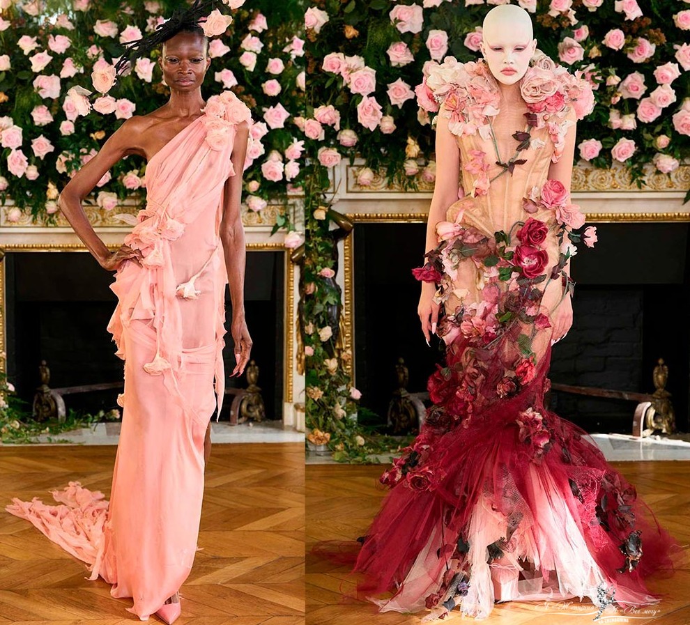 Платья с цветами 2026