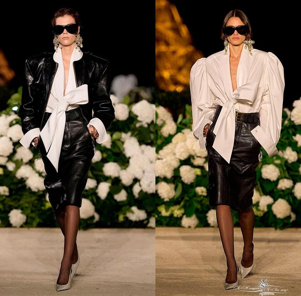 Широкие плечи от Saint Laurent