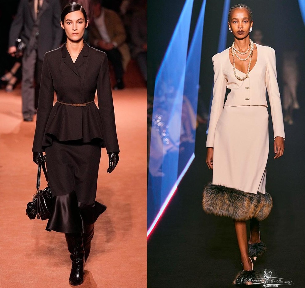 Модные костюмы с юбкой 2026