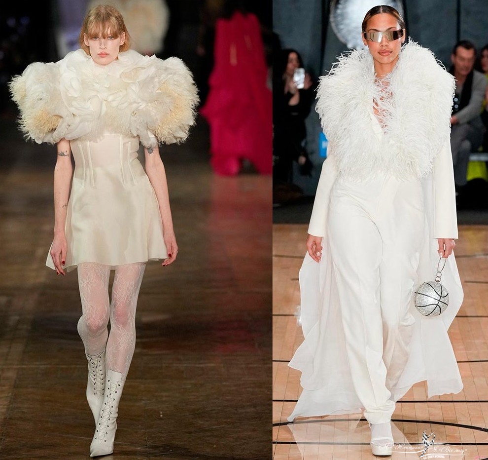 Платья в стиле снежинки