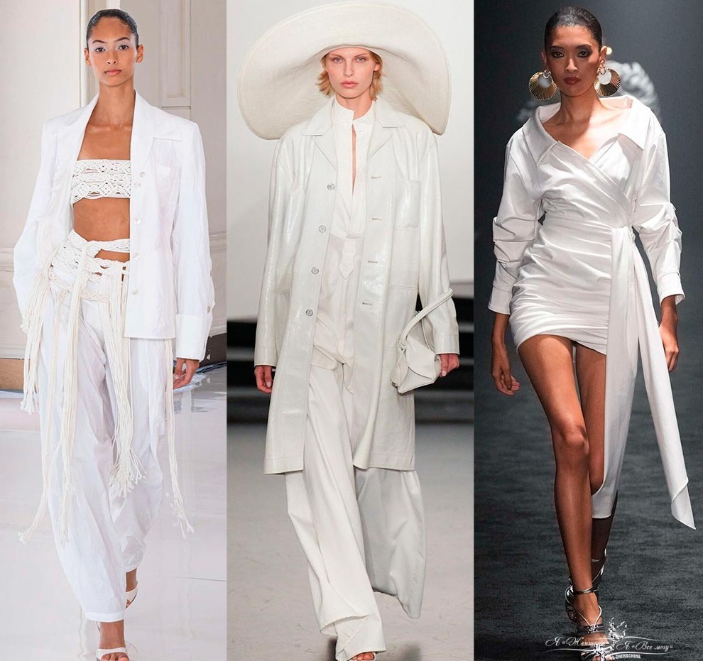 Модные белые образы 2026