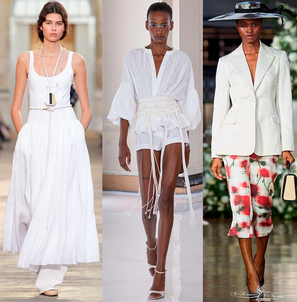 Стильные образы в модном белом