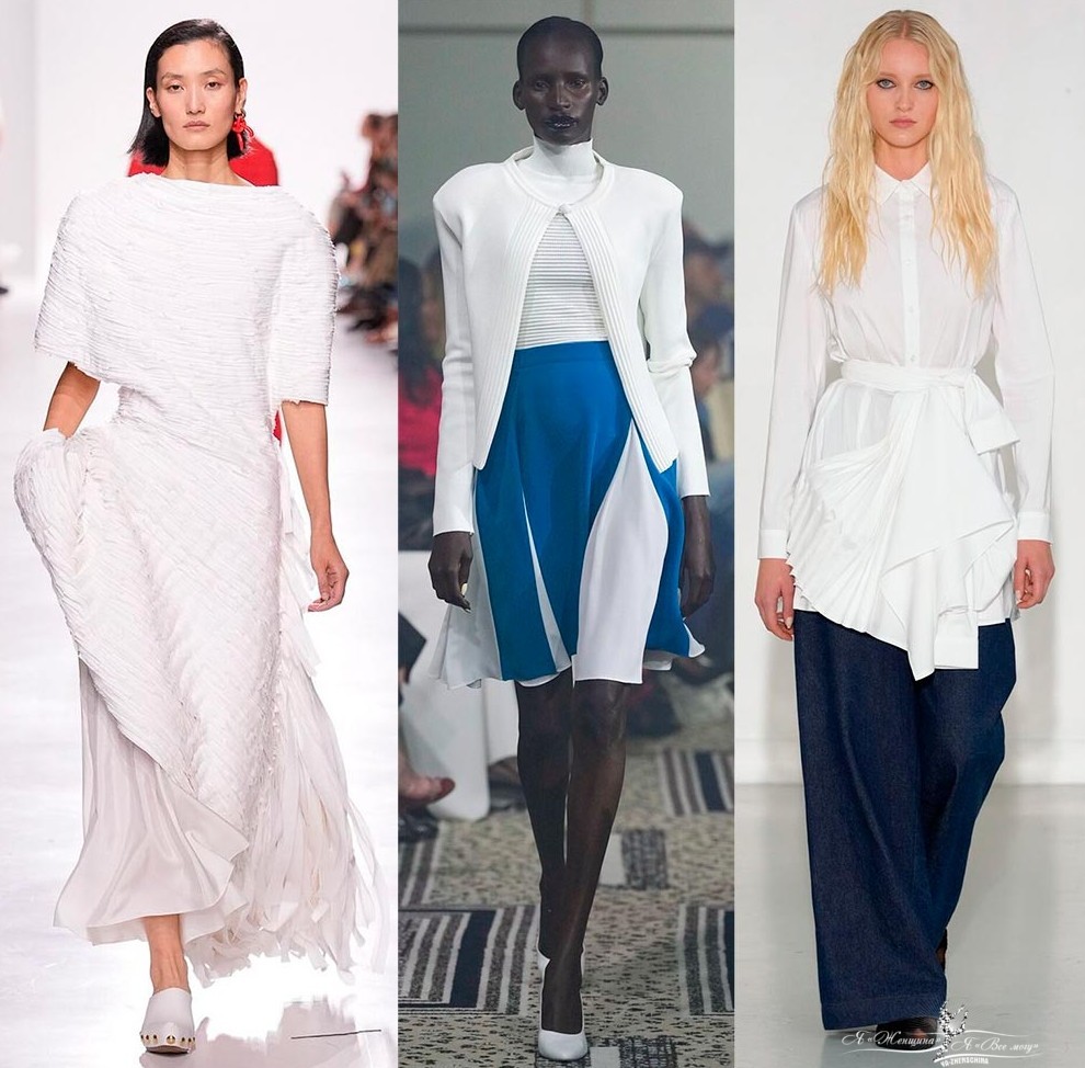 Модный белый в одежде