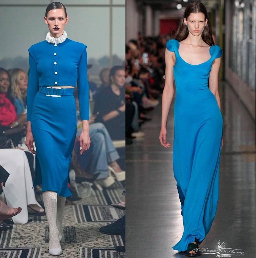 Синий цвет в одежде 2026