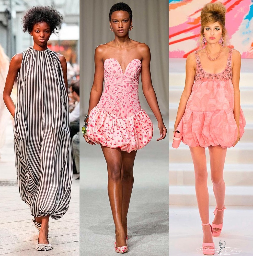 Короткие платья-баллоны