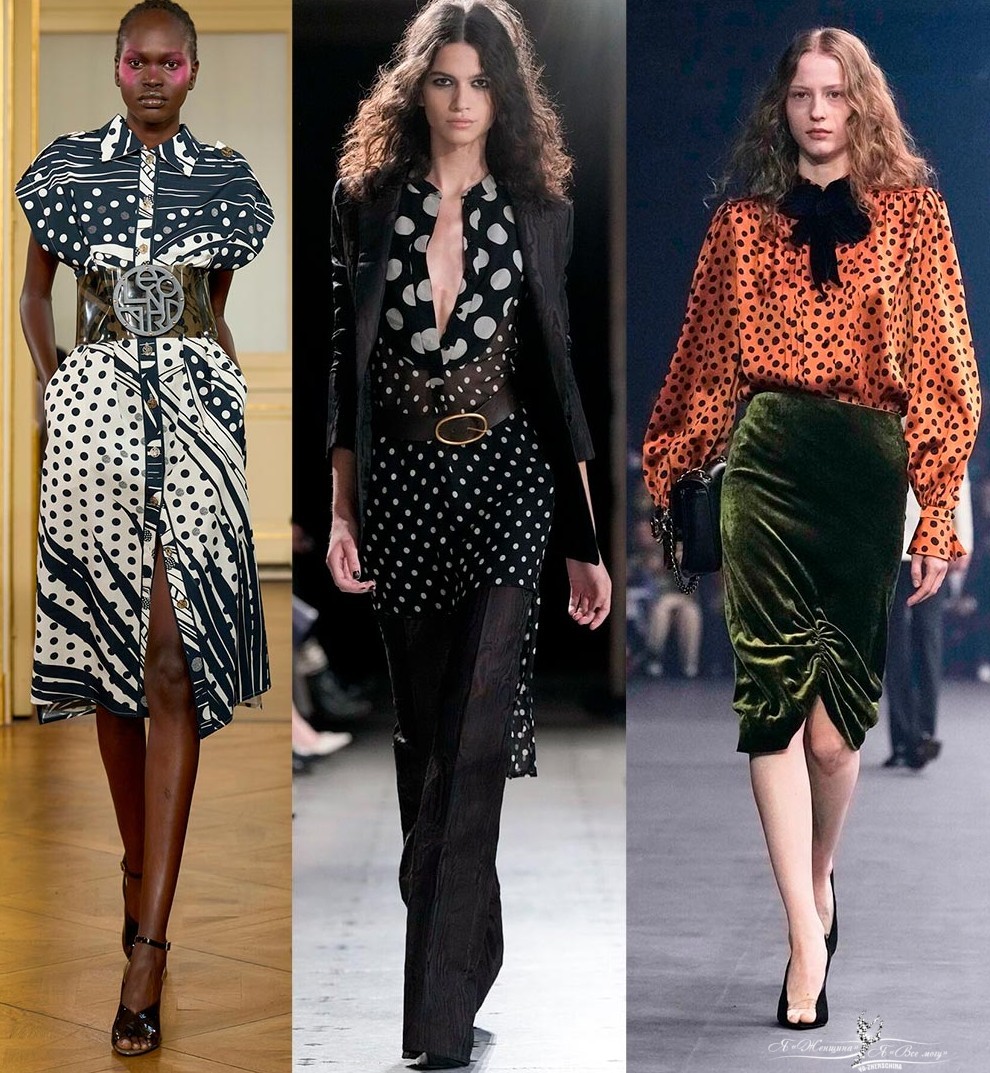 Трендовые принты Горошек