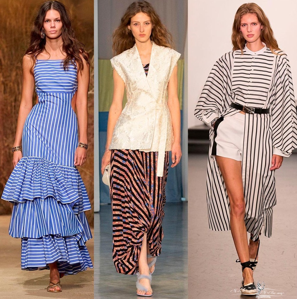 Модная одежда в полоску