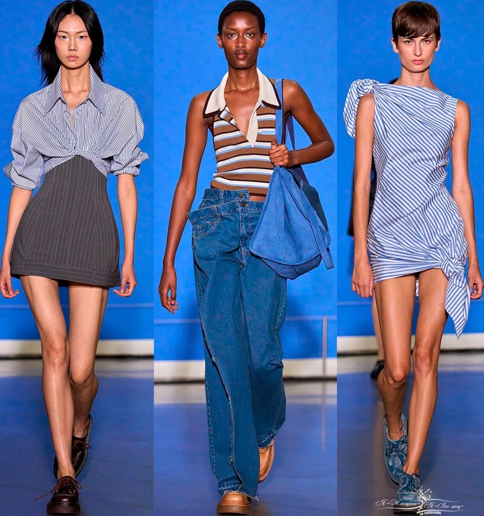 Модная одежда в полоску