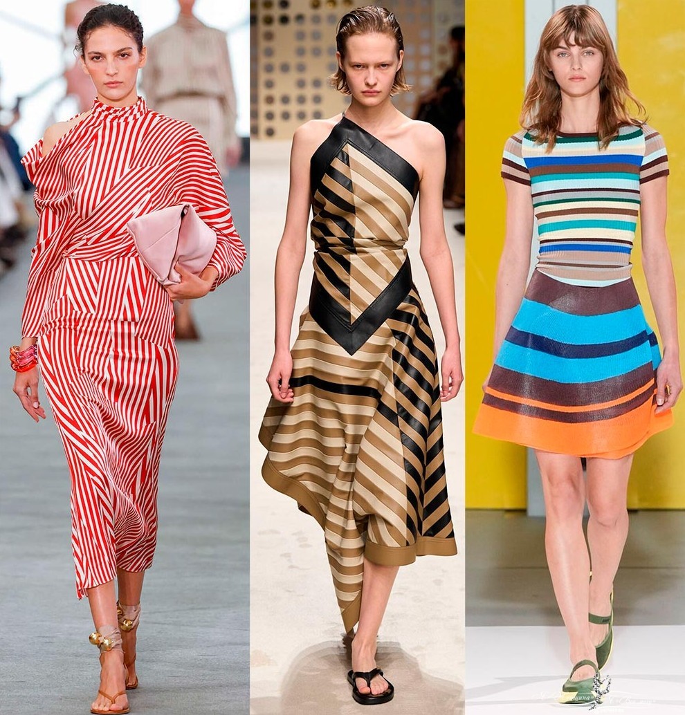 Модная одежда в полоску