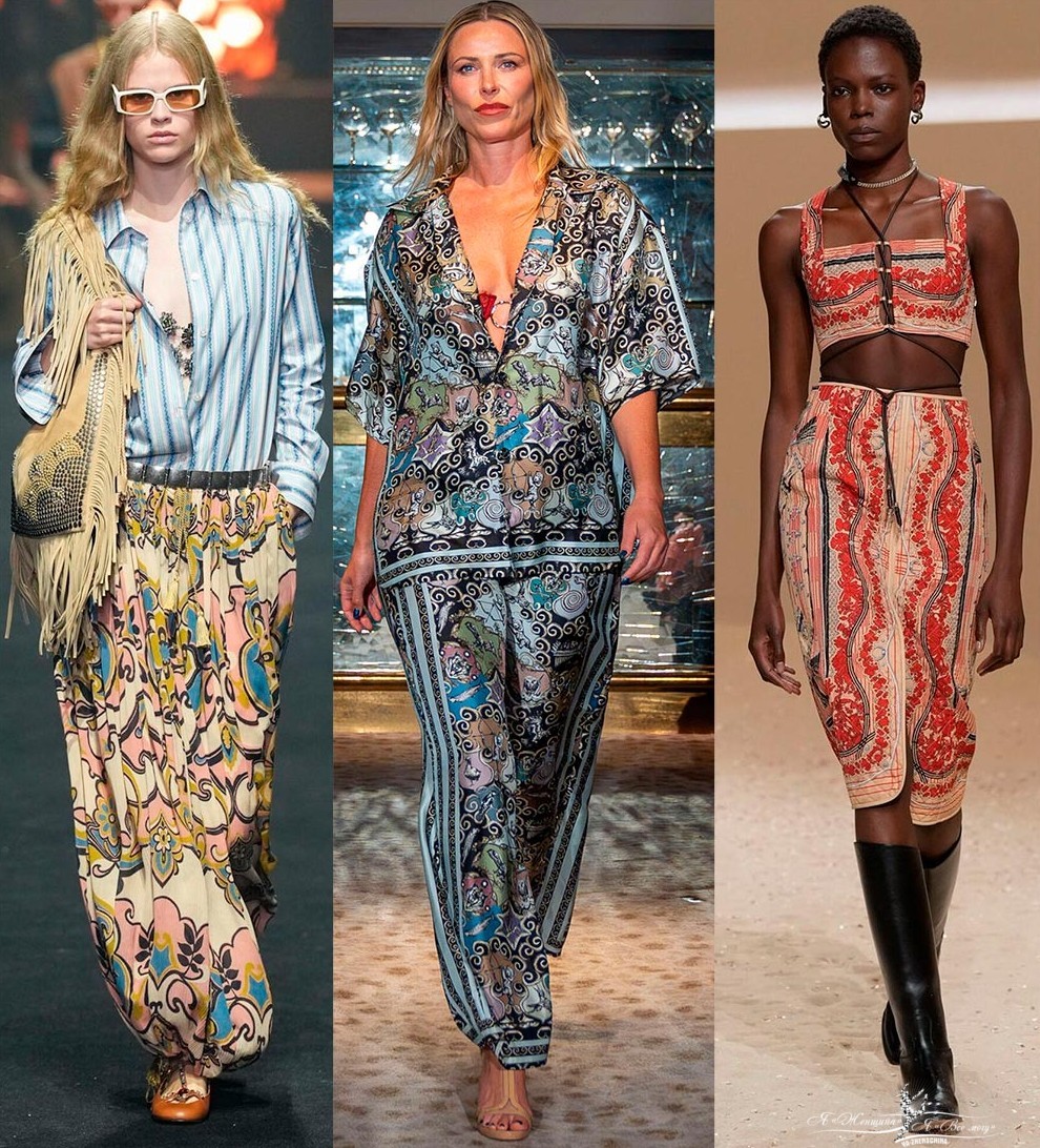 Актуальные принты на модной одежде